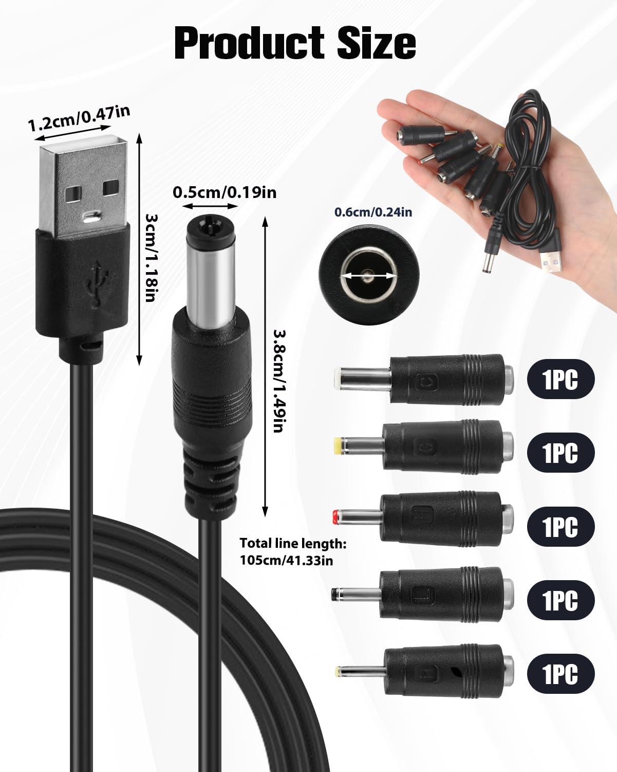Alimentatore 5V 1A Con Spina EU – Connettore 5.5x2.1mm, Per Dispositivi Vari