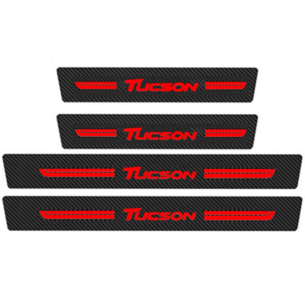 Sdyayfge A 4Pcs Kick Plates Car Door Sill Protector,For Hyundai Tucson