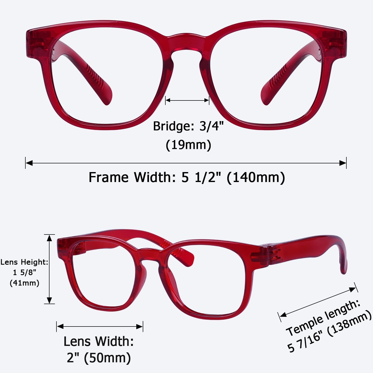 Metalless Screwless Spring Hinges Reading Glasses 6 Pack Ladies Readers Cheaters For Women - Image 5