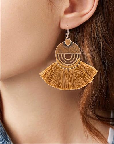 Miniatura 8 de Flairs New York - Conjunto de aretes con borlas y pompones de piel sintética