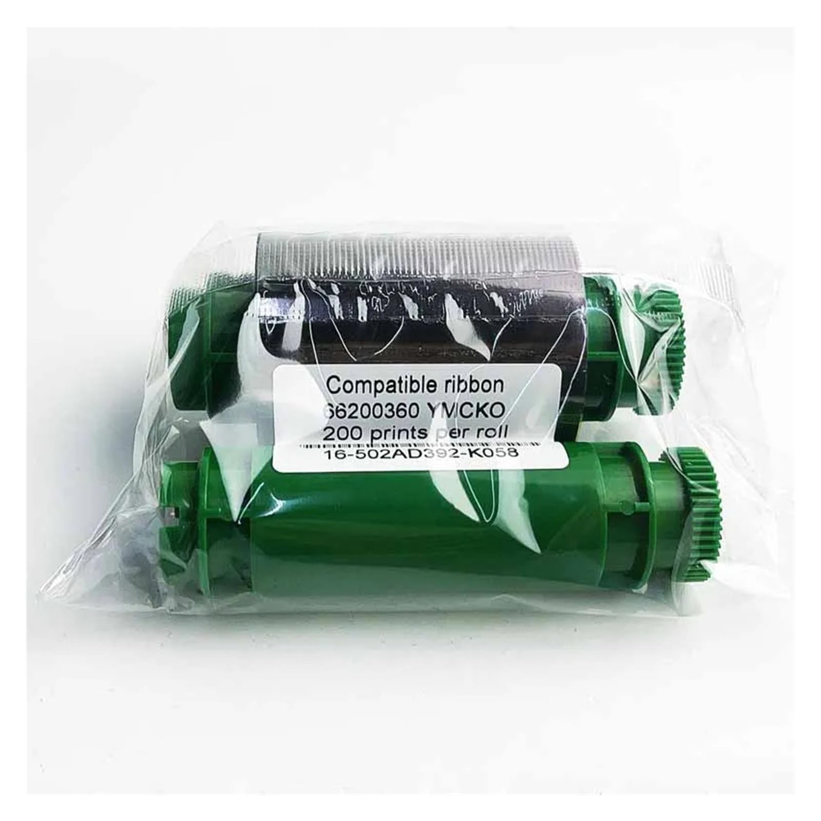 (Senza chip) Nastro YMCKO da 200 stampe 66200360 compatibile con Pointman TP-9000 TP-9100 TP-9200 la stampante for card