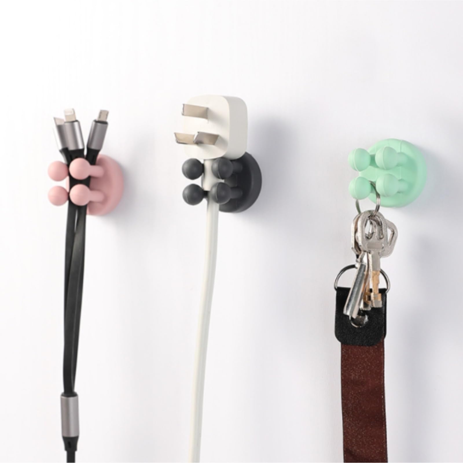 Organizador Cepillos De Dientes Soportes De Silicona For Cepillos Dientes, Gancho Multifunción, Adhesivo Impermeable, Montado En La Pared Accesorios De Baño