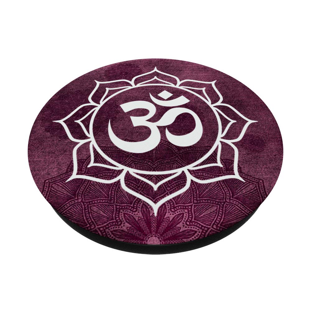 Amazon.com: Burgundy Om Mandala Zen Vintage Lotus Flower Symbol Zx