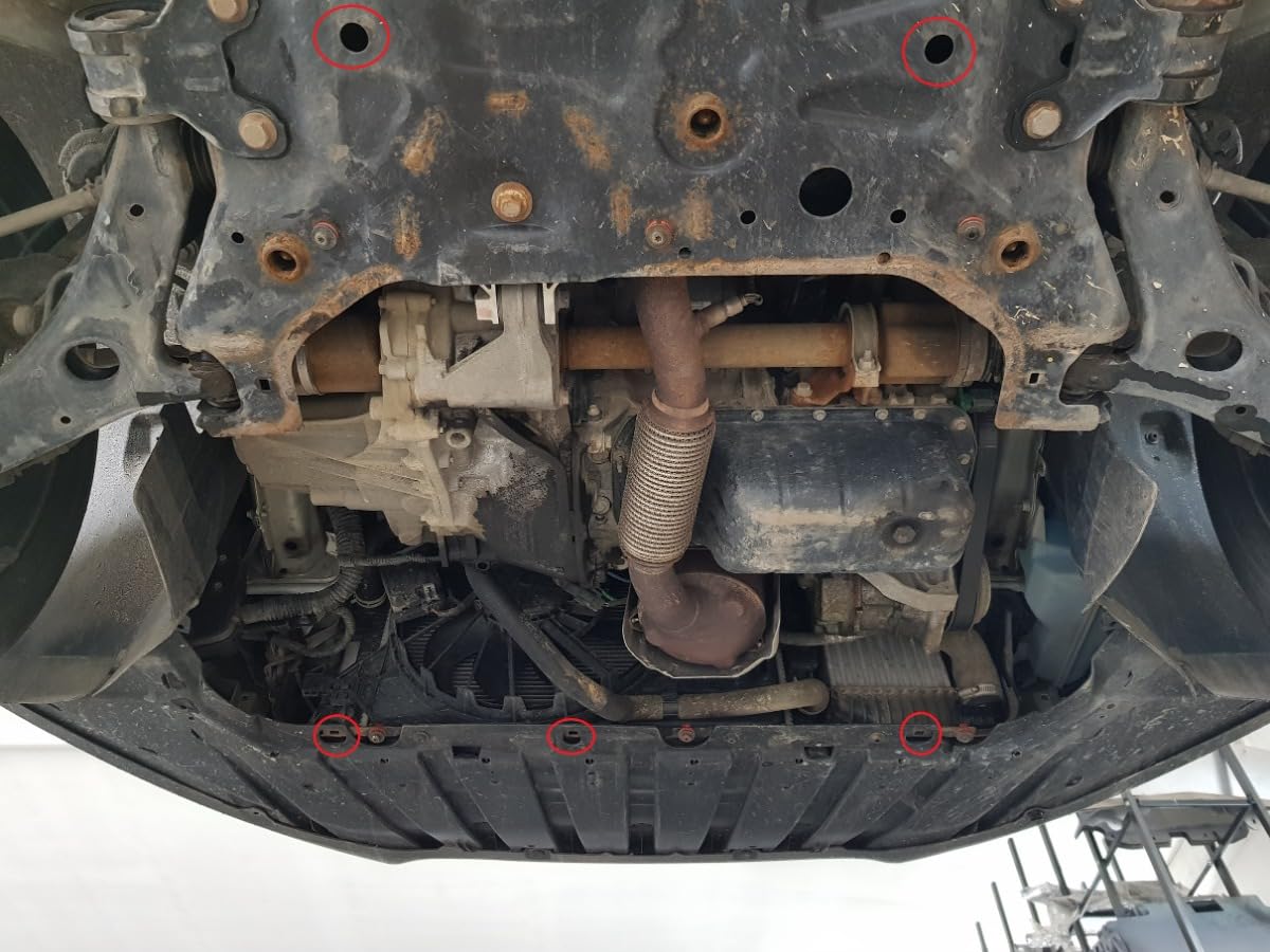 Protezione motore in metallo compatibile con Ford C-Max.