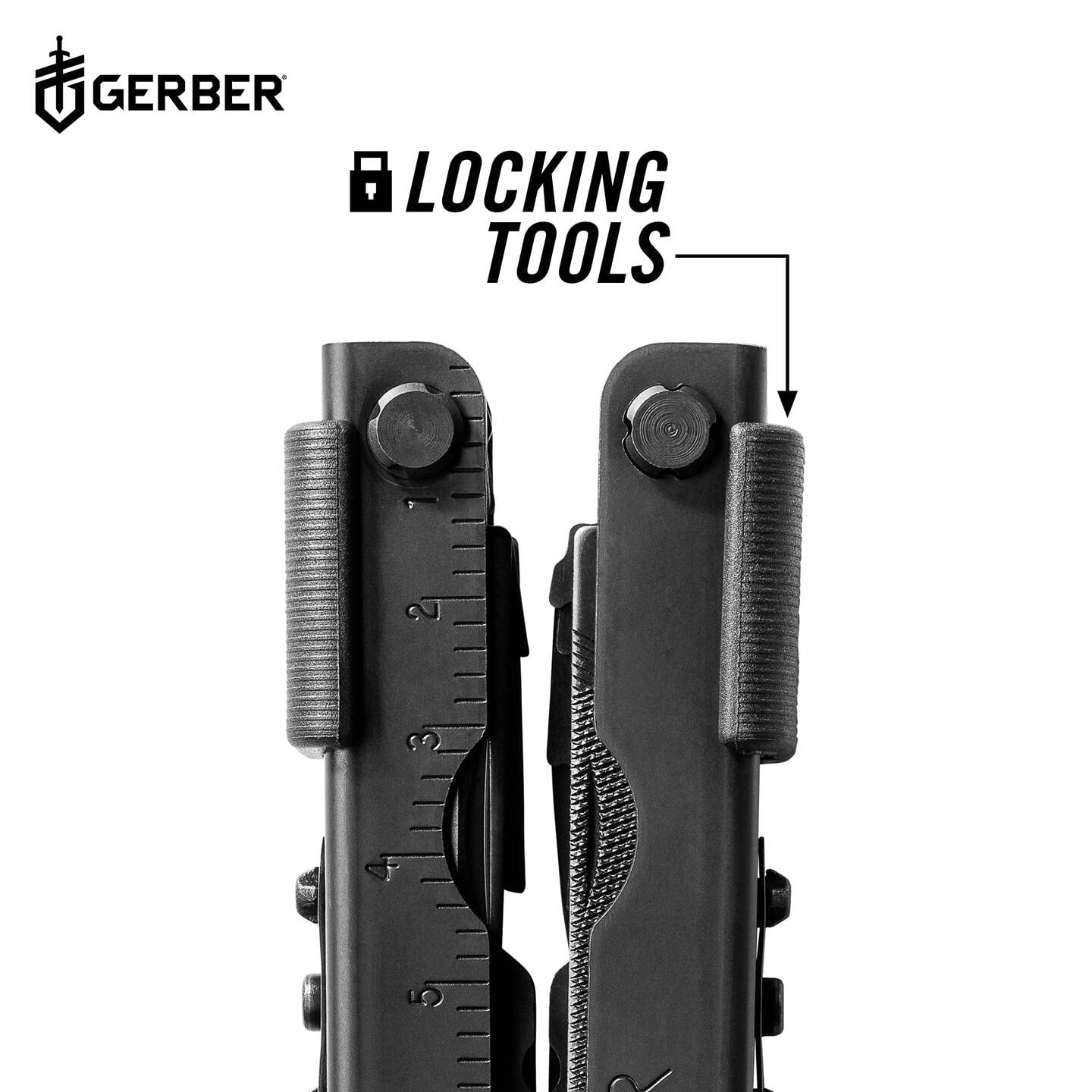 Gerber Multi-Tool z dwoma nożami i skórzaną pochwą, MP600 Full-Size, z 14 funkcjami, czarny, 7550
