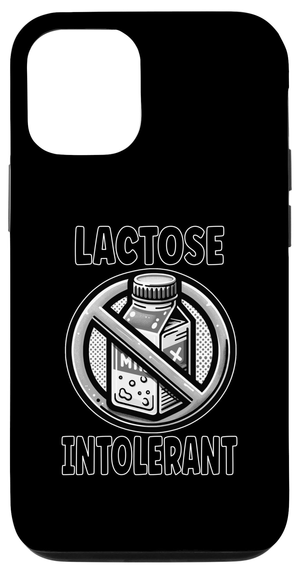 iPhone 13 Pro Lactose Intolerant Warning Message - Milk & Dairy Free Case