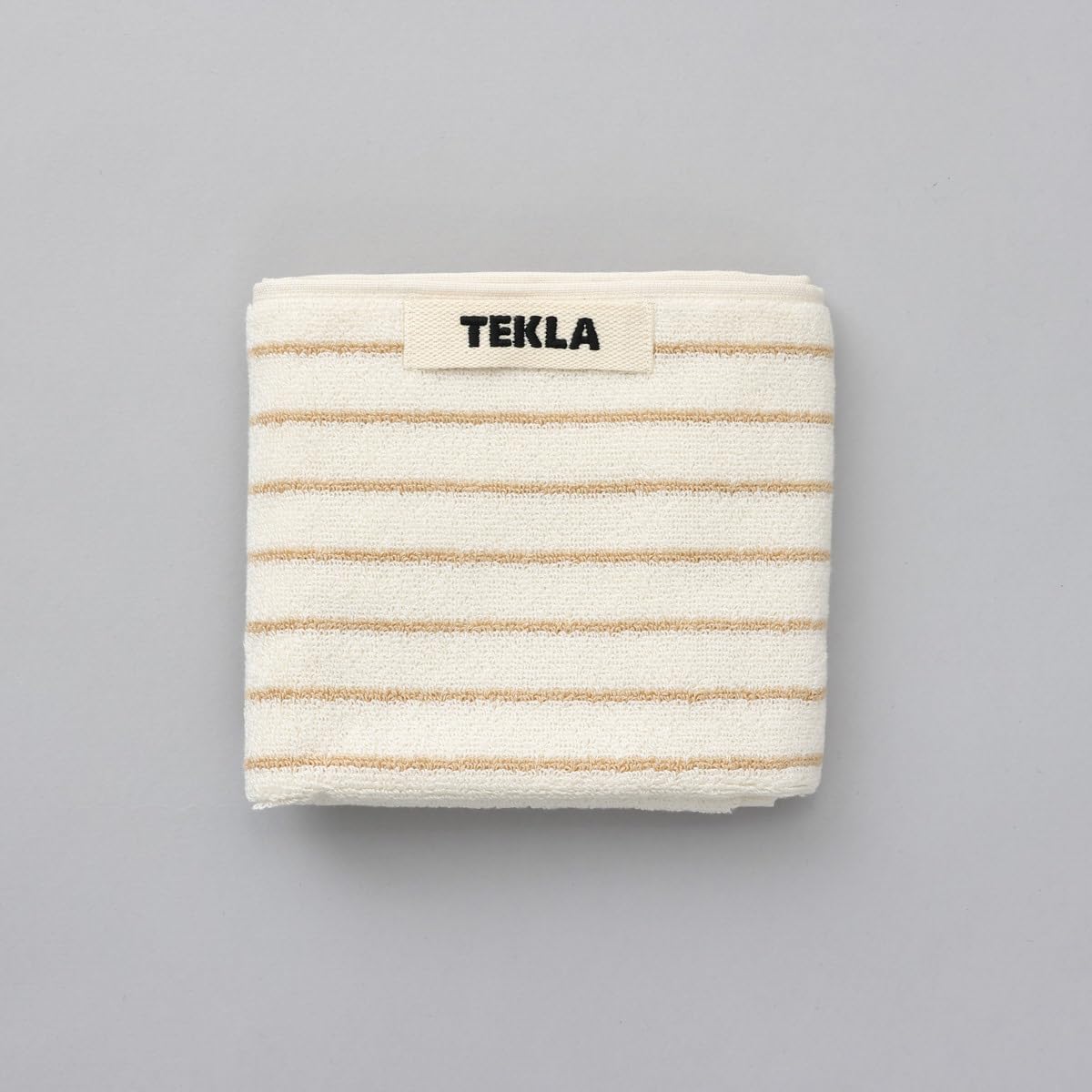 Amazon｜[テクラ]タオル ベージュ/ホワイト SIENNA STRIPE 30×50cm TT