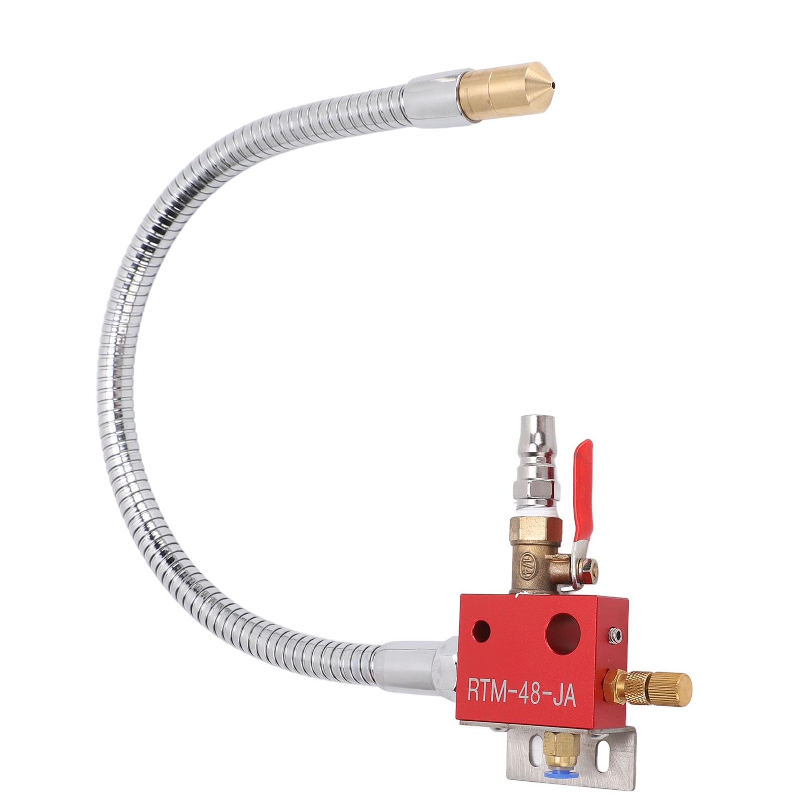 Generic Grawerka wąż Metalowy Mgła Chłodząca System Smarowania w Sprayu Długotrwały Opryskiwacz Chłodzący 48cm 2m Aluminium