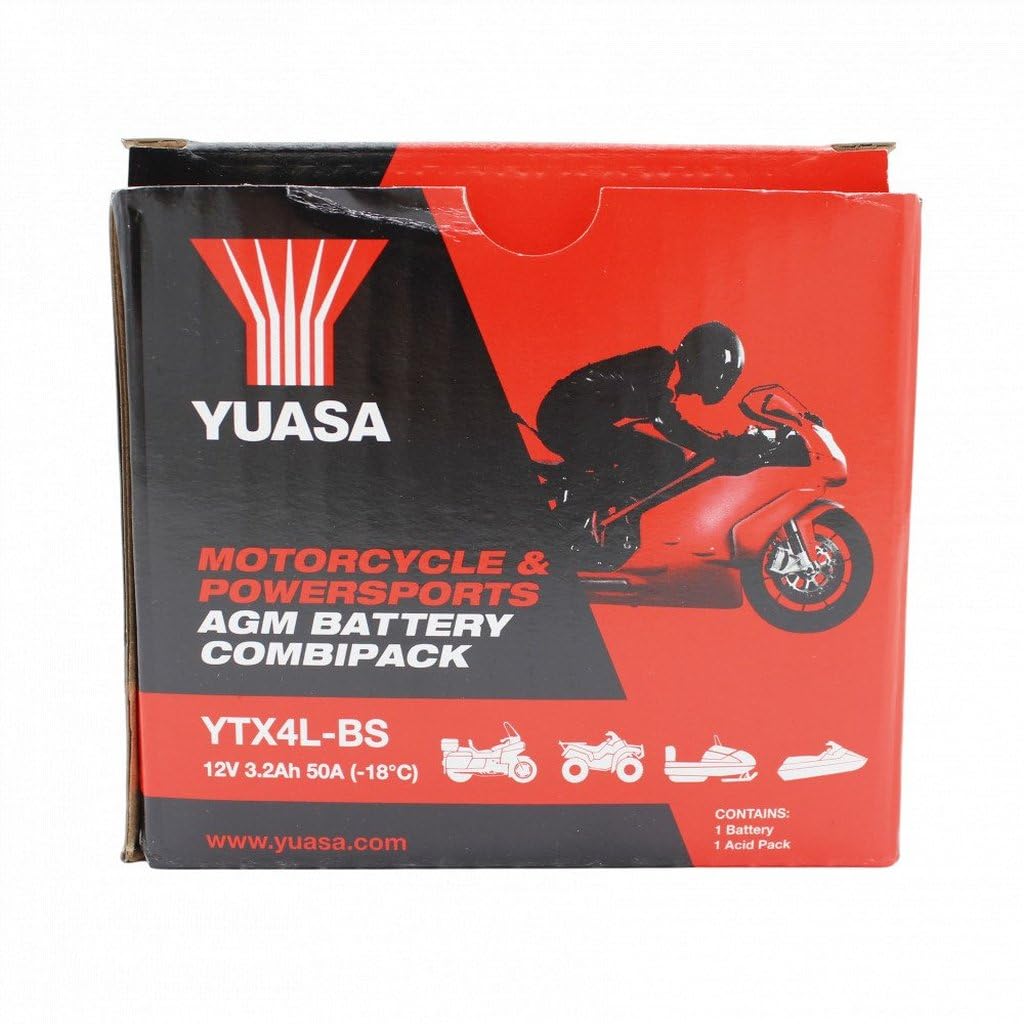 Yuasa batteria yuasa ytx4l-bscon acido batteria moto convenzionale 12 v capacità affidabile resistente vibrazioni