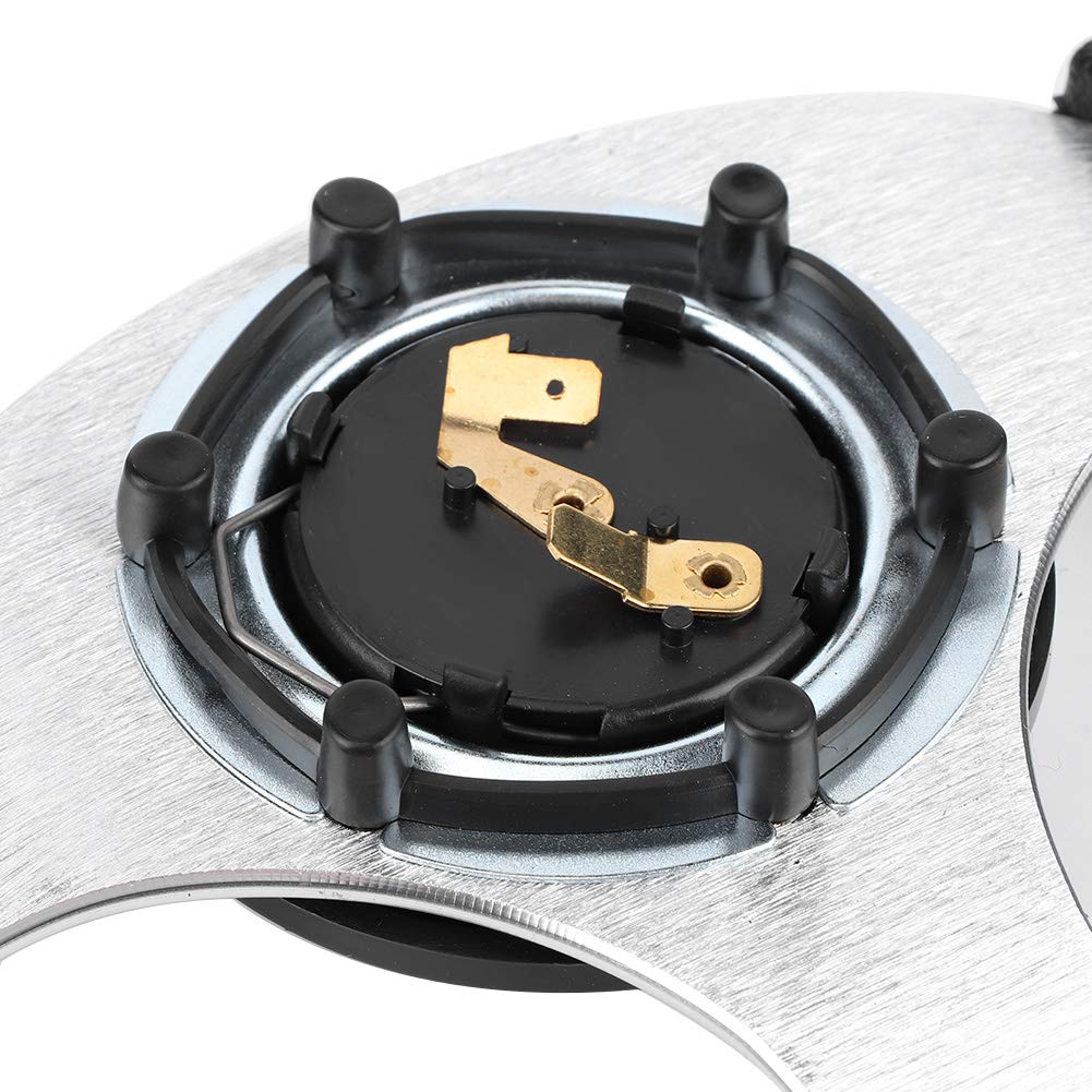 Volante per auto volante nero 320 mm / 12,5 pollici con pulsante del clacson adatto per la maggior parte dei veicoli.,volante