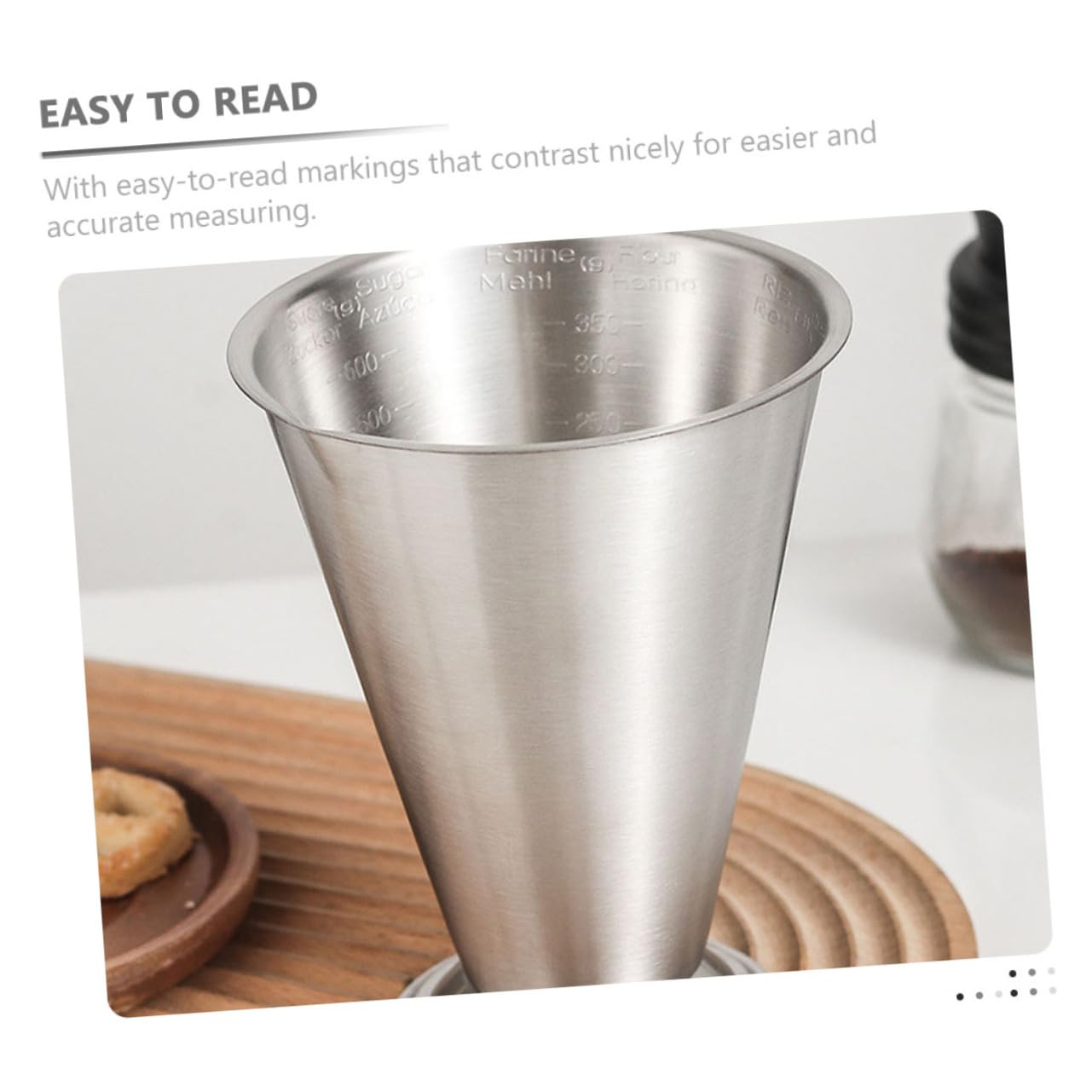 Mipcase Misurino in Acciaio Inossidabile Scala Graduata Strumento Misurazione Da Cucina Per Spezie e Altri Ingredienti