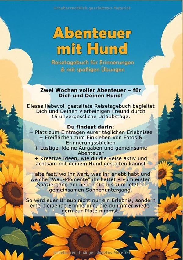 Abenteuer mit Hund: Reisetagebuch für Erinnerungen & mit spaßigen Aufgaben: Reisetagebuch für Erinnerungen & mit spaßigen Aufgaben