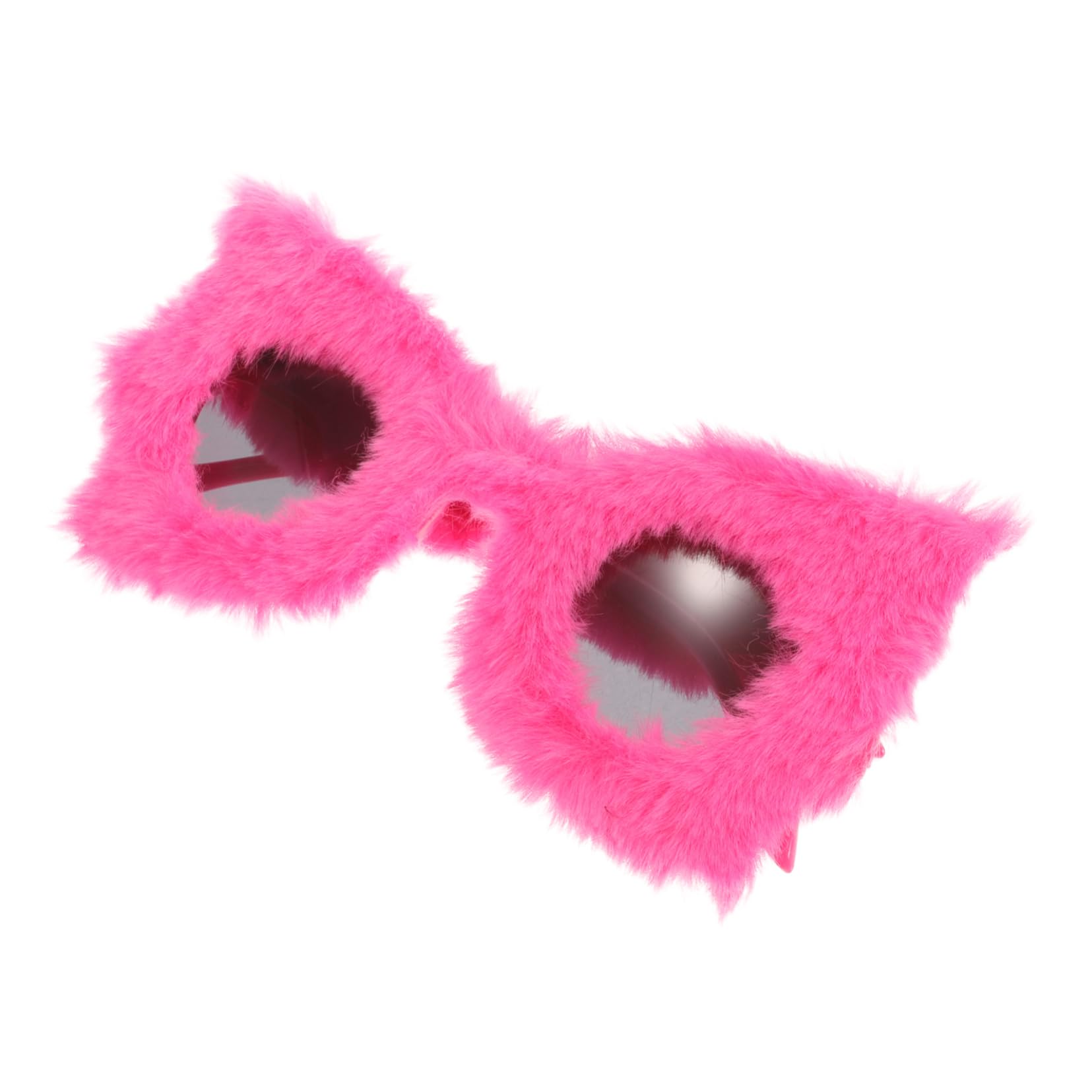 4stücke Flauschige Sonnenbrille Für Frauen Trendige Jahre Partybrille Mit Furry-design Für Festivals Und Besondere Anlässe Einzigartiges Accessoire Leuchtendem Rosarot