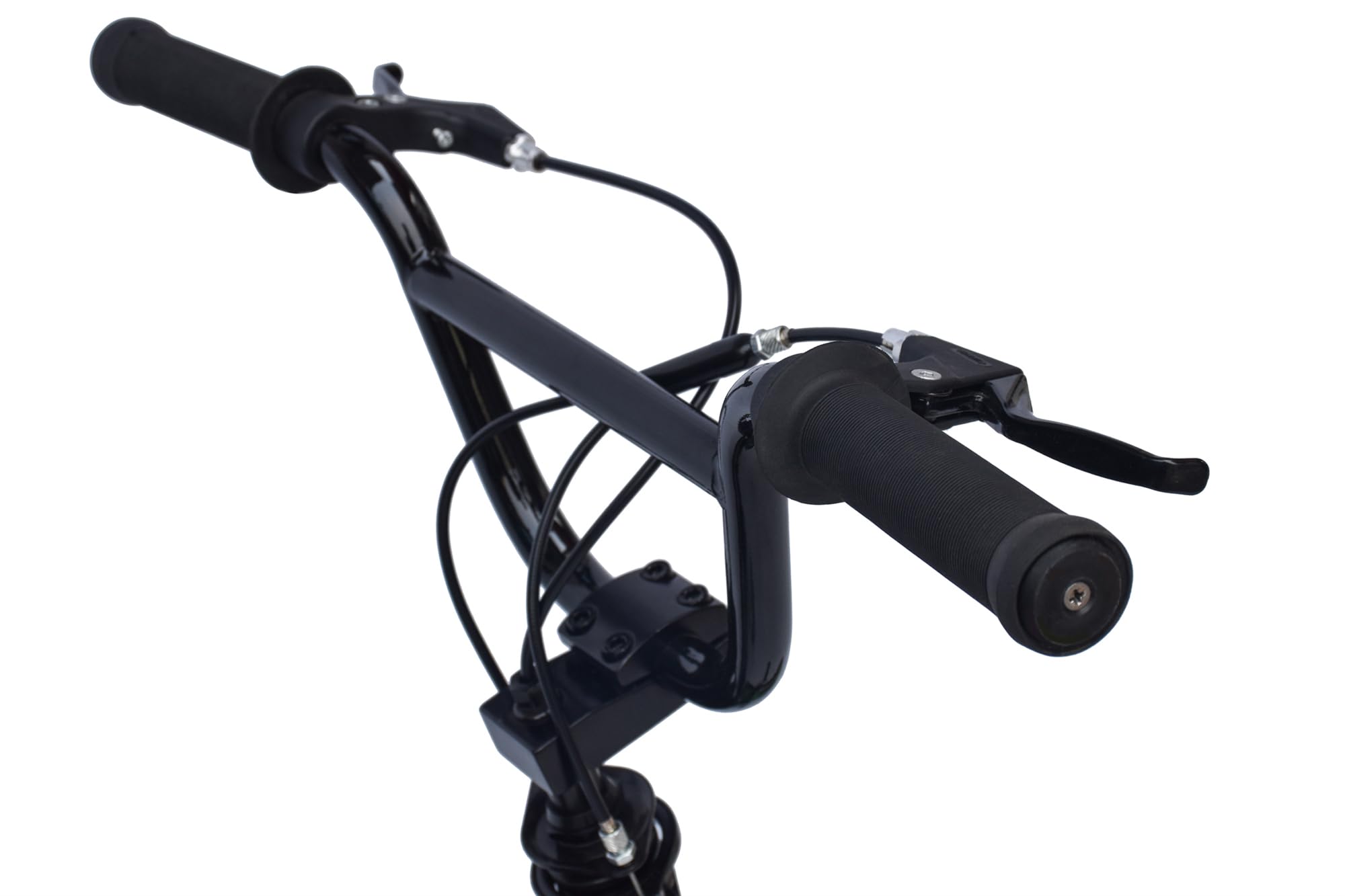 WYNN BMX Freestyle BMX-Bike Bikes Fahrrad 20 Zoll Dirty Rahmenhöhe 28 cm Fahrräder für Kinder Erwachsene V-Brake Schwarz-Orange/Schwarz-Grün