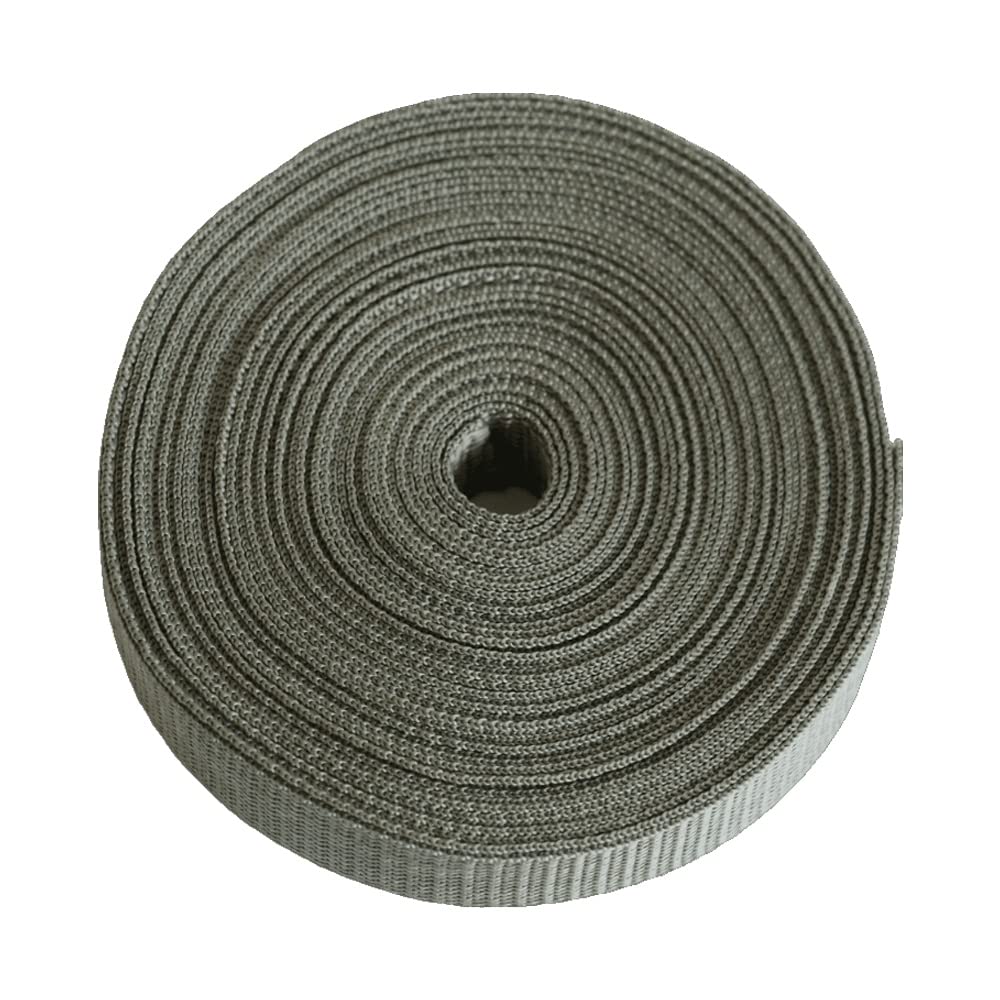 Polypropylene Webbing Straps 20mm 25mm 30mm 38mm 40mm 50mm Tape Backpack Luggage Straps Crafts Outdoor DIY Colours Lengths (25mm/5m, Dark Grey)