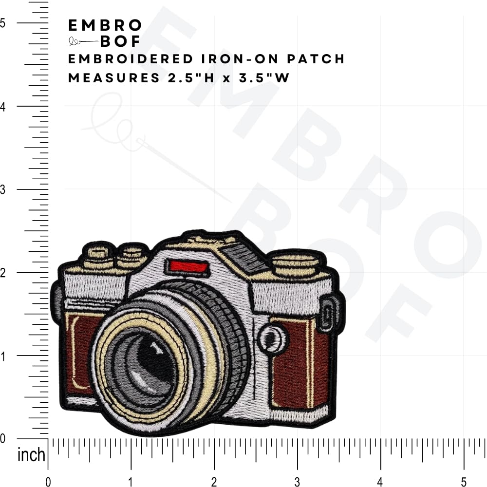 Amazon.com: Vintage Camera Iron On Patch – 2.5 inches, Cool