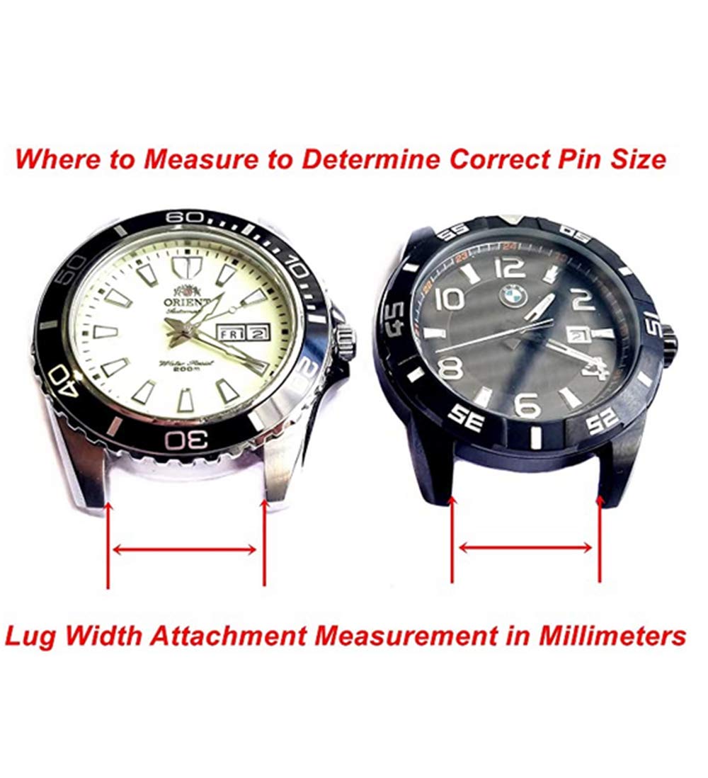 Lot de 6 barrettes de montre à ressort à dégagement rapide de 22 mm pour Amazfit GTR 4/GTR 4 Pro/GTR 3/GTR 3 Pro/GTR 2/GTR 2e, broches de liaison en acier inoxydable pour bracelets de montre Polar