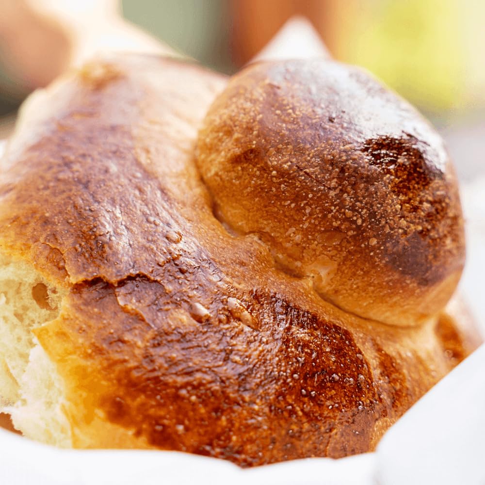 Brioche Siciliana Cu Tuppo, Brioches Artigianali per Granite e Gelati, Prodotti Tipici Siciliani In Capsula Salvafreschezza 52 Pezzi