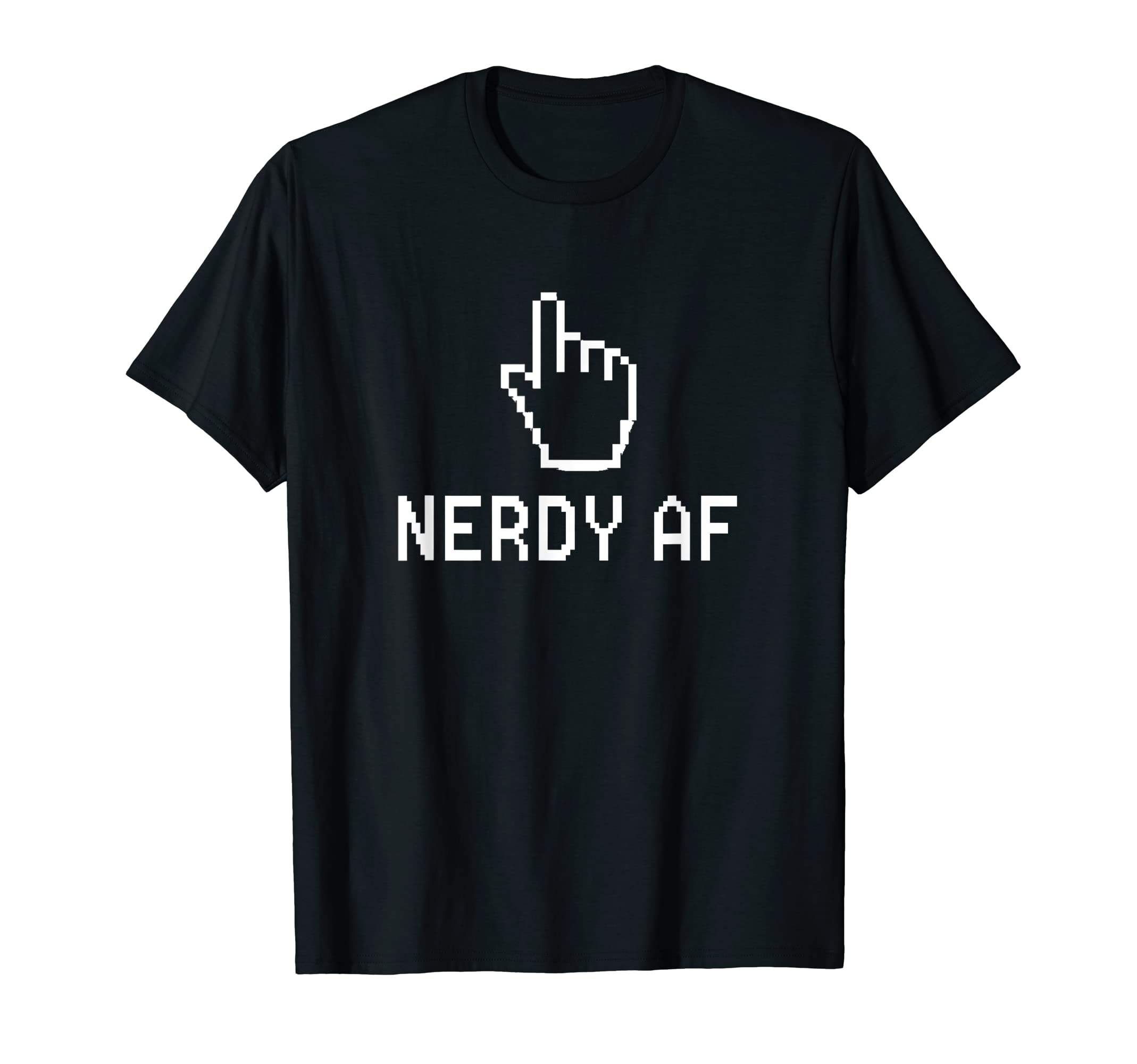 Nerdy AF Bookworm Computer Nerd for the Geek Squad T-Shirt