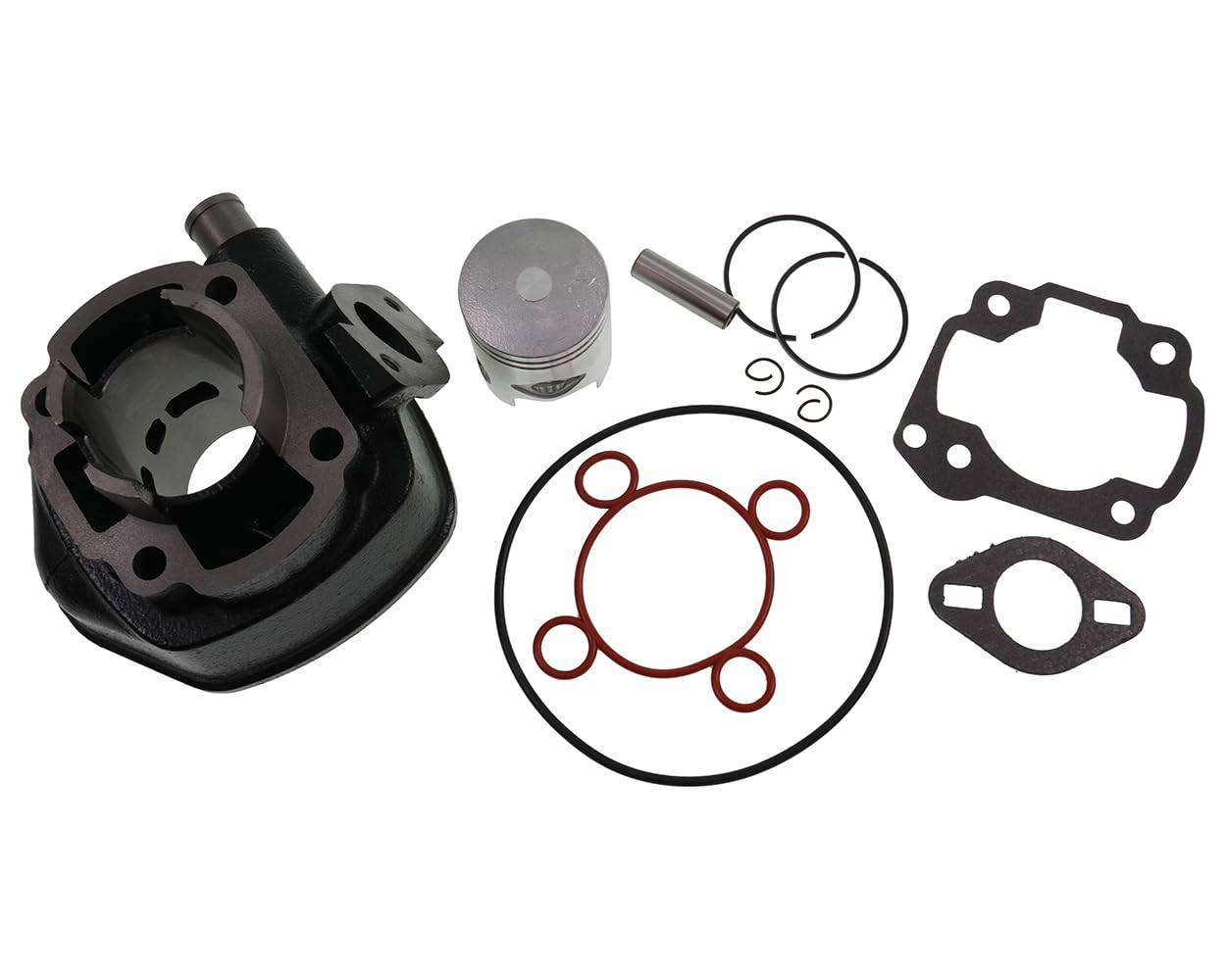 VANEZ kit cilindro compatible con Yamaha Aerox, MBK Nitro, Aprilia SR50, Malaguti F12 – motores 50ccm 2T LC Minarelli