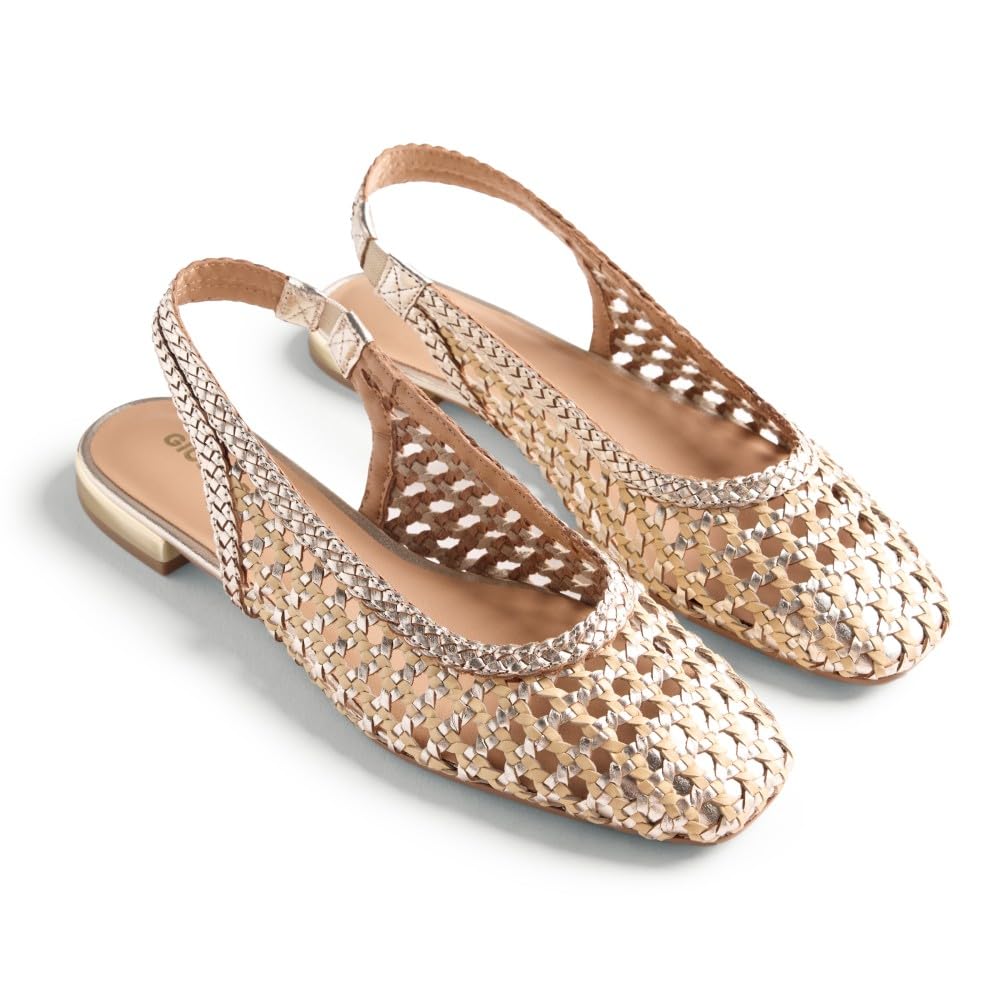 GIOSEPPO Wendell, Women's Mary Jane Flats, Platinum, 36 EU