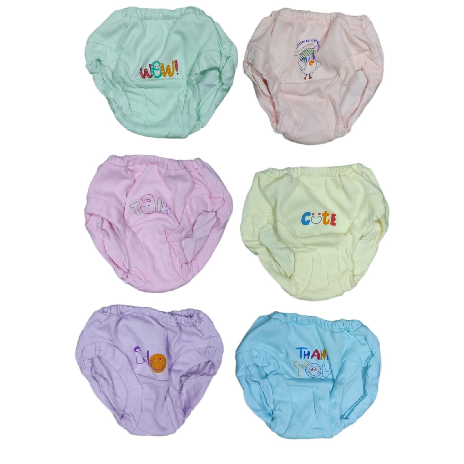 Baby Girls' Cotton Training Pants, Pack of 3,6 and 12Pastel Colours with Cute Designs (in, Age, 2 Years, 3 Years, Regular, 6, Light Multicolour) - Image 8 thumbnail