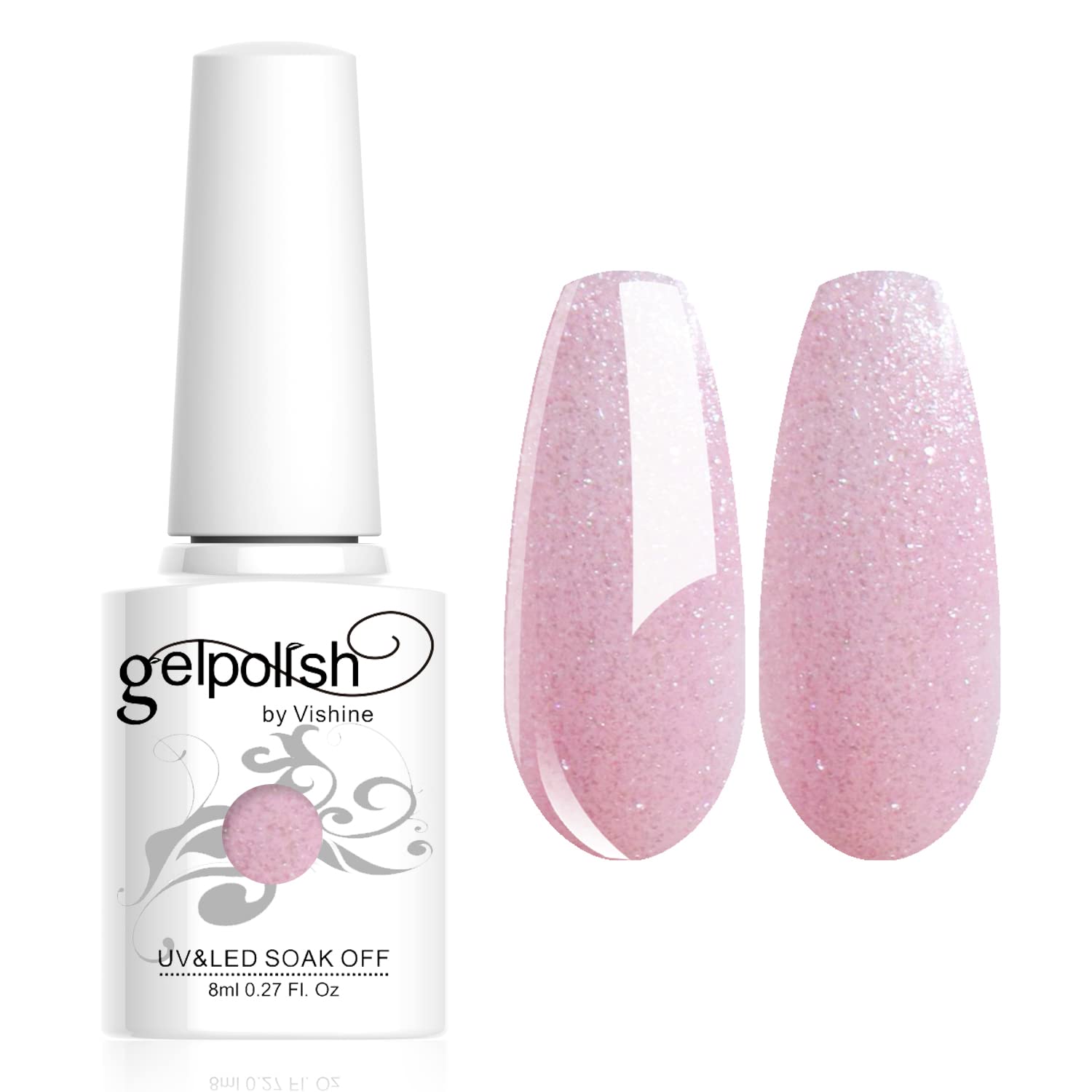 Vishine Brand Nail Varnish Gloss Polish 8ml Bottle UV Gel Polish Nail Manicure Lacquer #1326