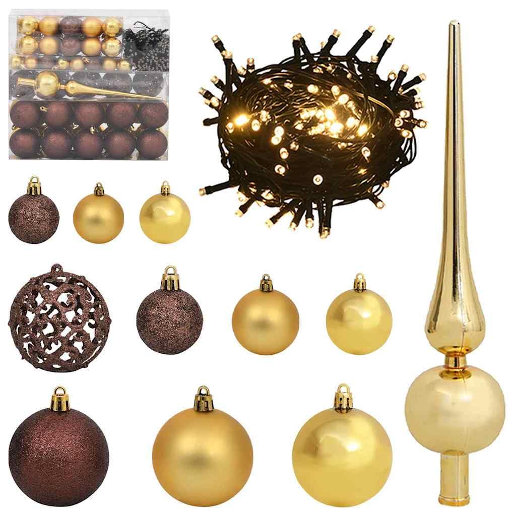 Künstlicher Weihnachtsbaum, weiß, 180 cm | Konische Zweige mit Gelenken, warme LED-Lichter, PVC und Stahl, für Innen und Außen