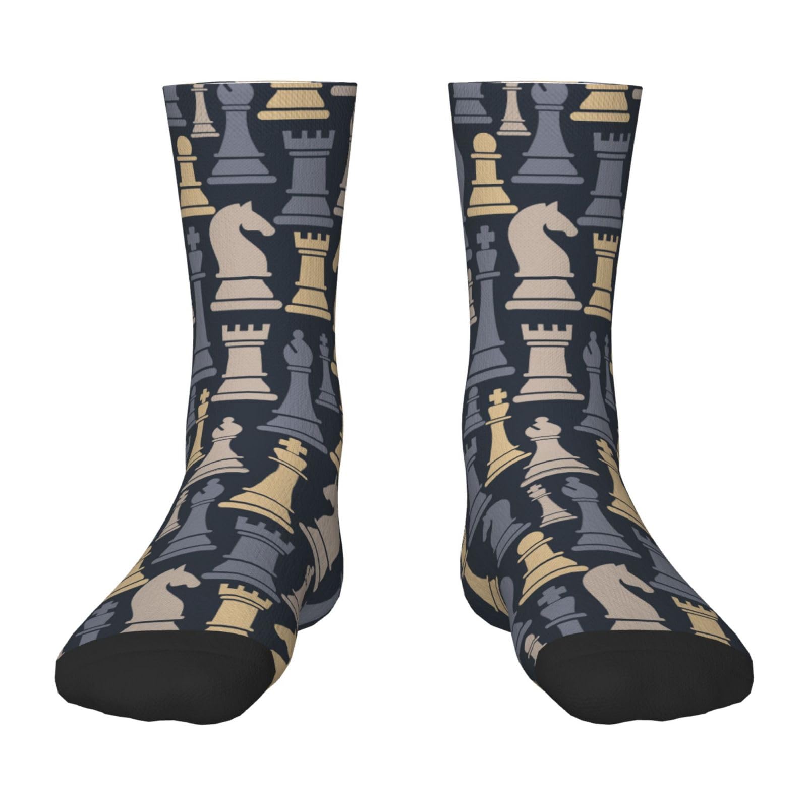Jiufotk Unisex Kids As Pic Crew Socks For Kids Chess Pieces Abstract Sport Retro - Ankle Socks For Boys & Girls, Breathable Crew Dress Socks