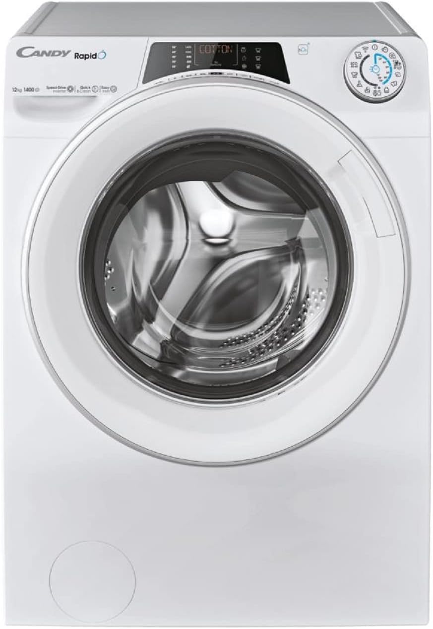 RapidÓ RO14126DWMST-S - Lavatrice 12 Kg, Classe A, 1400 Giri/min, Bianco