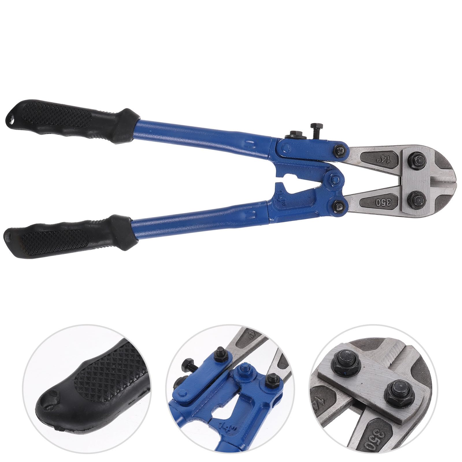 SHINEOFI Tagliabulloni Manuale in Metallo e Gomma da 14 Pollici, Design Robusto per Elettricista, per Varie Occasioni e Taglio di Maglie Pesanti
