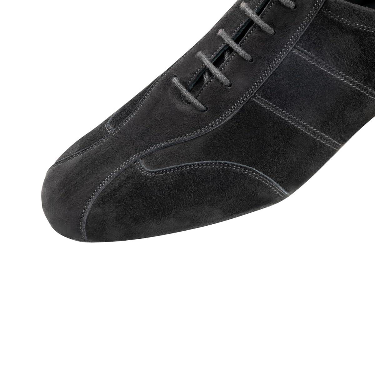 Werner Kern Hombres Zapatos de Baile 28045 Ante Negro 1.5 cm Micro-Heel
