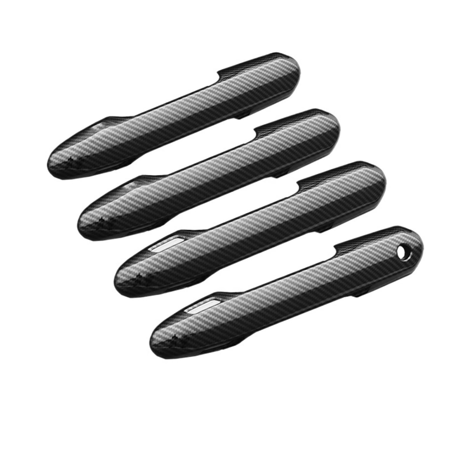 Hckclmbmzw One Color For Rav4 For Refit 2021 Carbon Fiber Exterior Door Handle Stickers Bowl Cover Trim Door Handle Cover(2)
