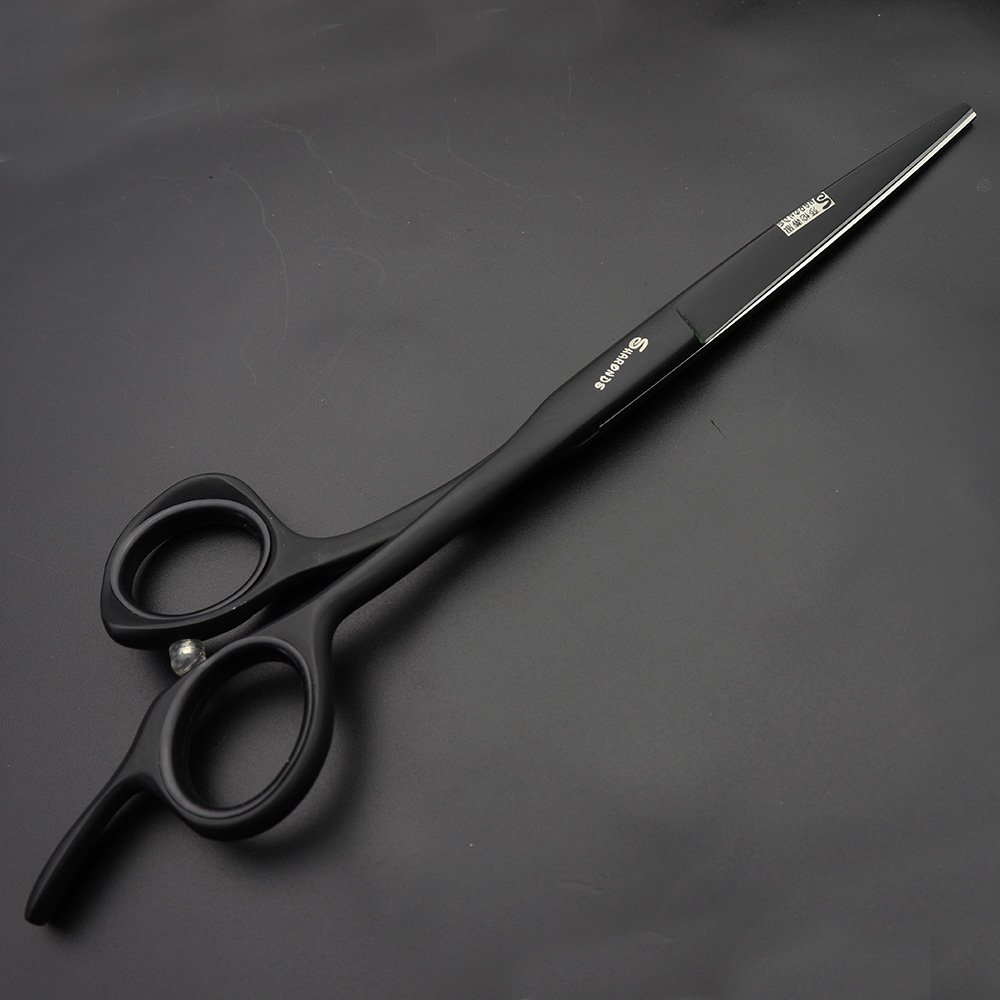 Sharonds 6.0 inch Hairdressing Scissors Hairstyle Studio Salon high-end Hairdressing Scissors Hair Styling Scissors Made Slim Design (Black) - Image 2