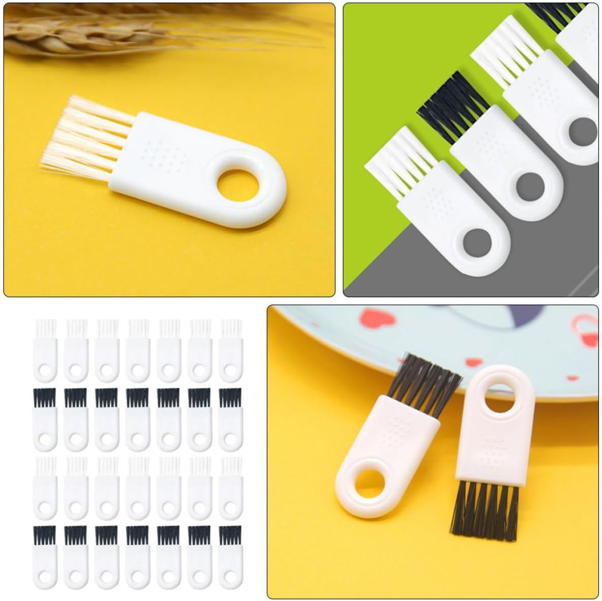 30pcs Electric Shaver Brush Cleaning Tool for Razor and Machine, Lightweight Abs Material Mini Cleaning Brush, Easy to Use for Shaver and Keyboard Maintenance
