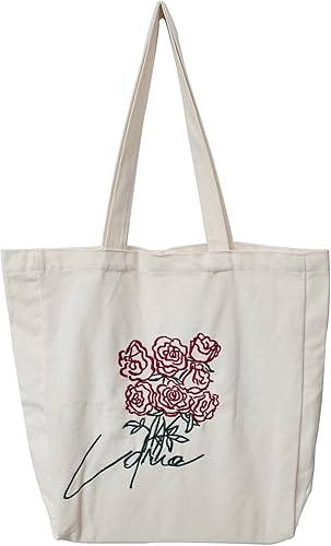 Miniatura 7 de Bolsa de lona para mujer y niña bolsa de hombro escolar con cremallera para trabajo playa almuerzo viajes y compras bolsa de comestibles Campana de