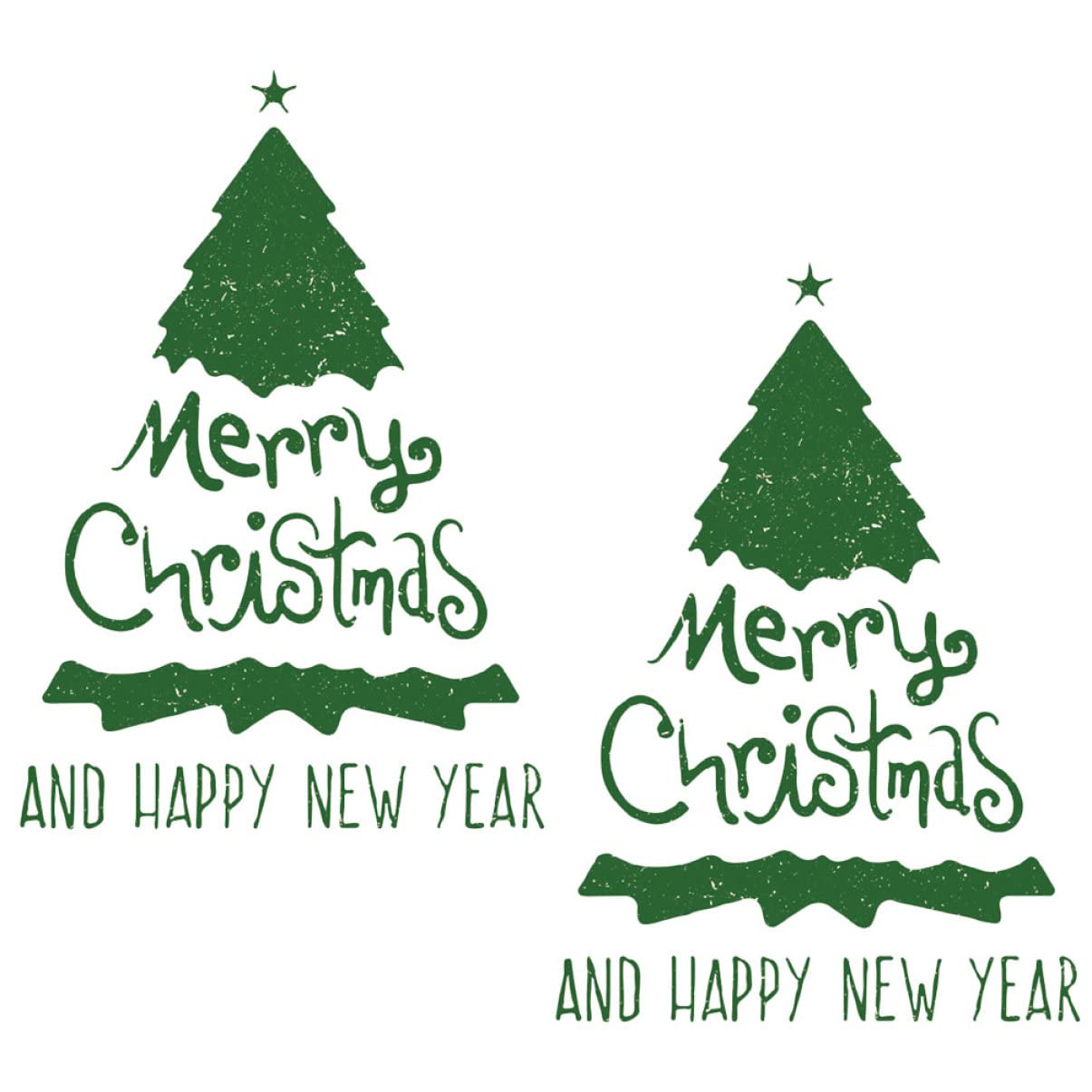 Sticker Sapin de Noël pour fenêtre et décoration de table de fête en famille