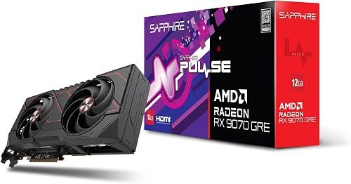 Sapphire Pulse AMD Radeon RX 9070 GRE Gaming OC Grafikkarte, 12 GB - 1