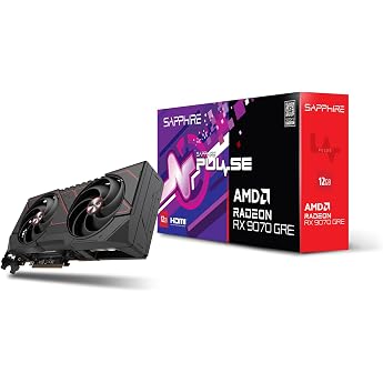 Sapphire Pulse AMD Radeon RX 9070 GRE Gaming OC Graphics Card 12GB