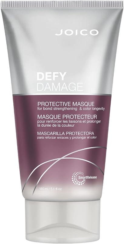 Joico Defy Damage Protective Masque | for Color-Treated Hair | Strengthen Bonds & Preserve Hair Color | with Moringa Seed Oil & Arginine