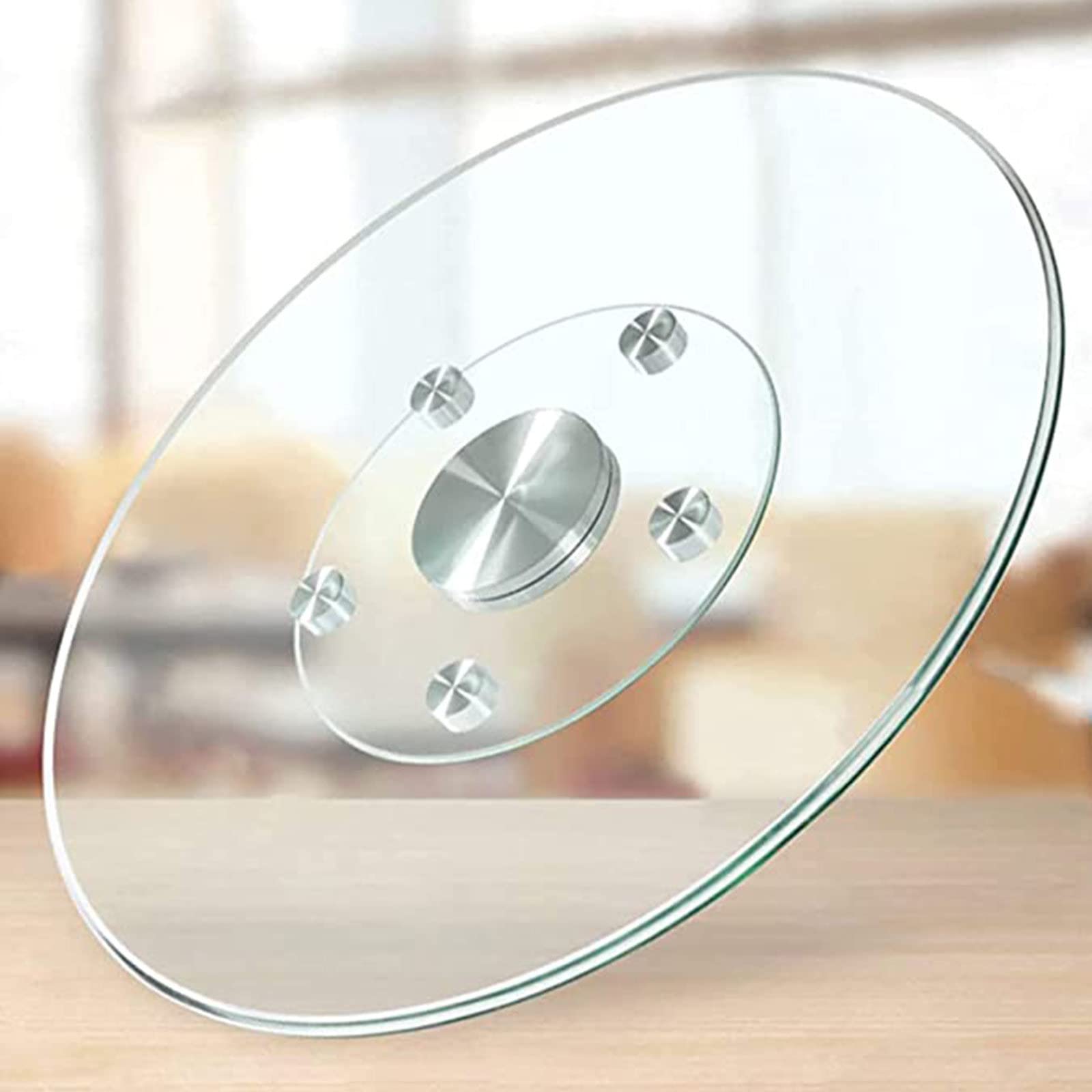 Plateau pivotant 360 anti-bruit pour table de salle à manger et partage facile