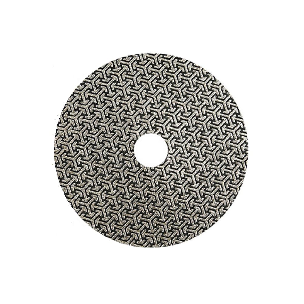 MiJunHD Electroplated Diamond Sanding Paper Sheet Pad,100Grit 3inch 75mm Grinding Sandpaper Pad Hook and Loop Backing for Metal Glass Porcelain Ceramic Hand Polishing & Trimming (1 Piece) — image 1