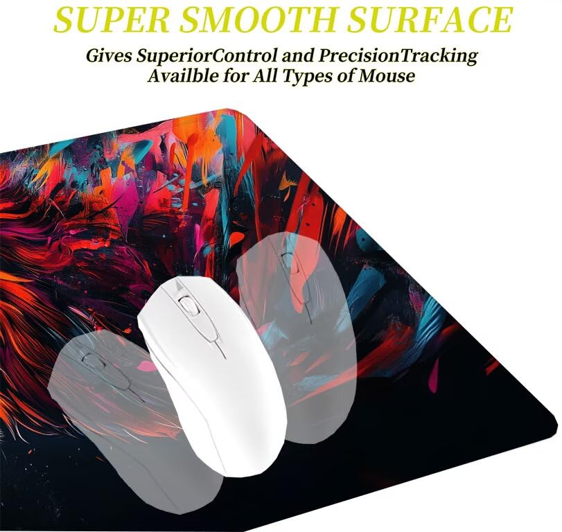 Tapis de souris gamer 1000x400 anti-glisse contre la fatigue du poignet - 4