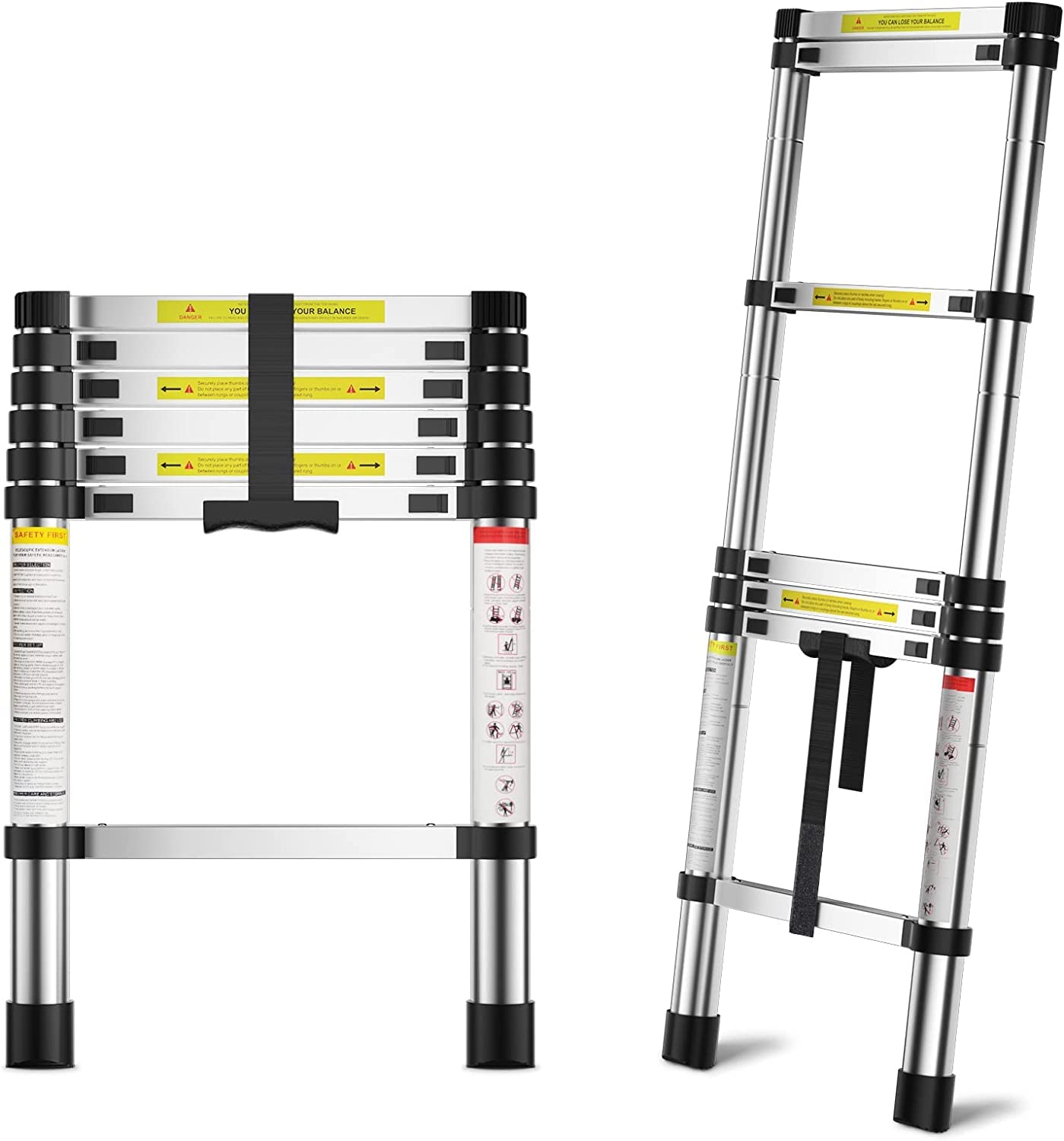 Plantex 10.5 feet (3.2m) Telescopic Ladder/Durable Steps/Height Adjustable Ladder/Stainless Steel Telescopic Ladder/Extendable Portable Steps and Compact Design (EN131 Certified) (B07SN4JKCB) Amazon Price History, Amazon Price Tracker