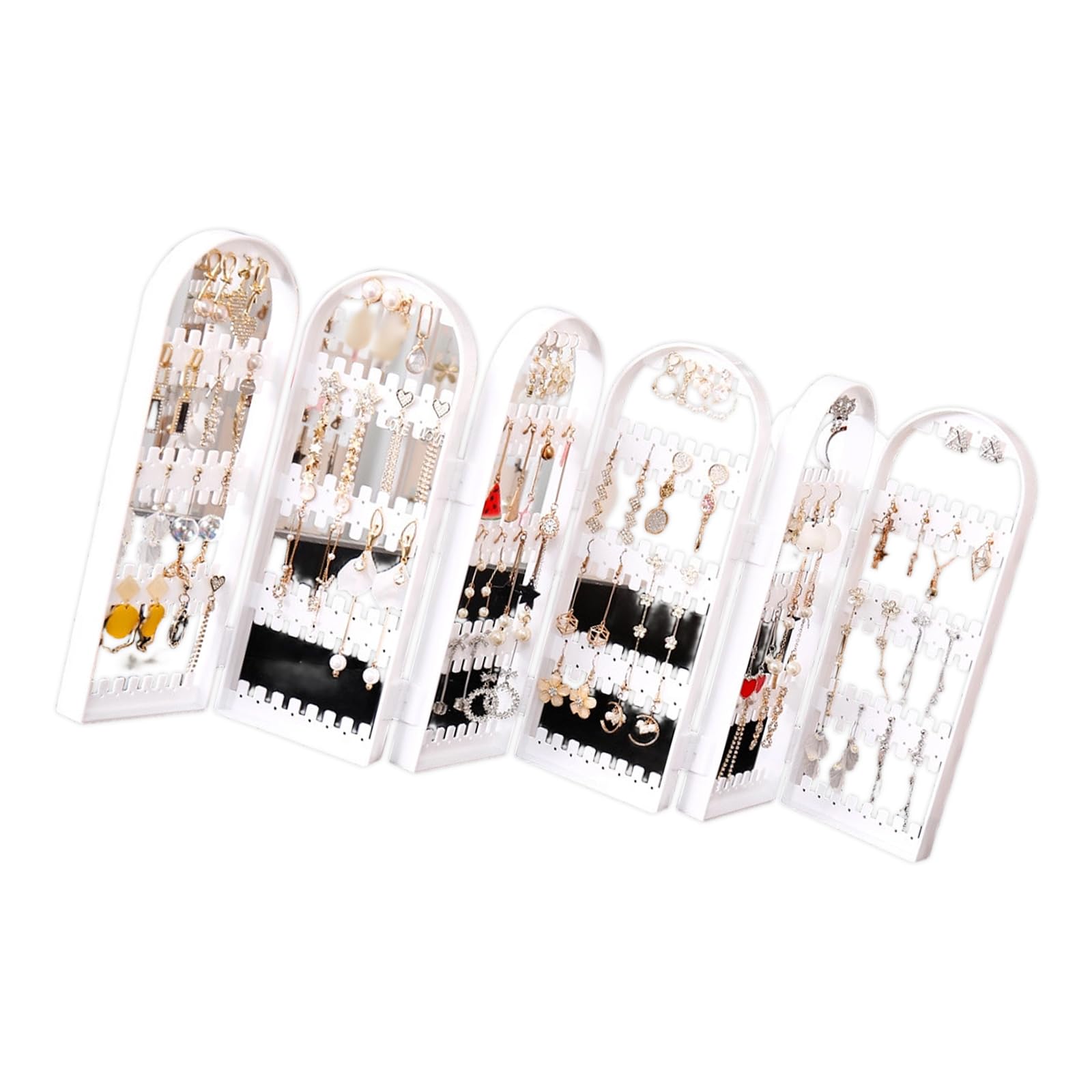 Qcbuegof Clear Earring Display Rack Delicate Organizers for Elegant Showcase in Shops and Home Decors Organizers