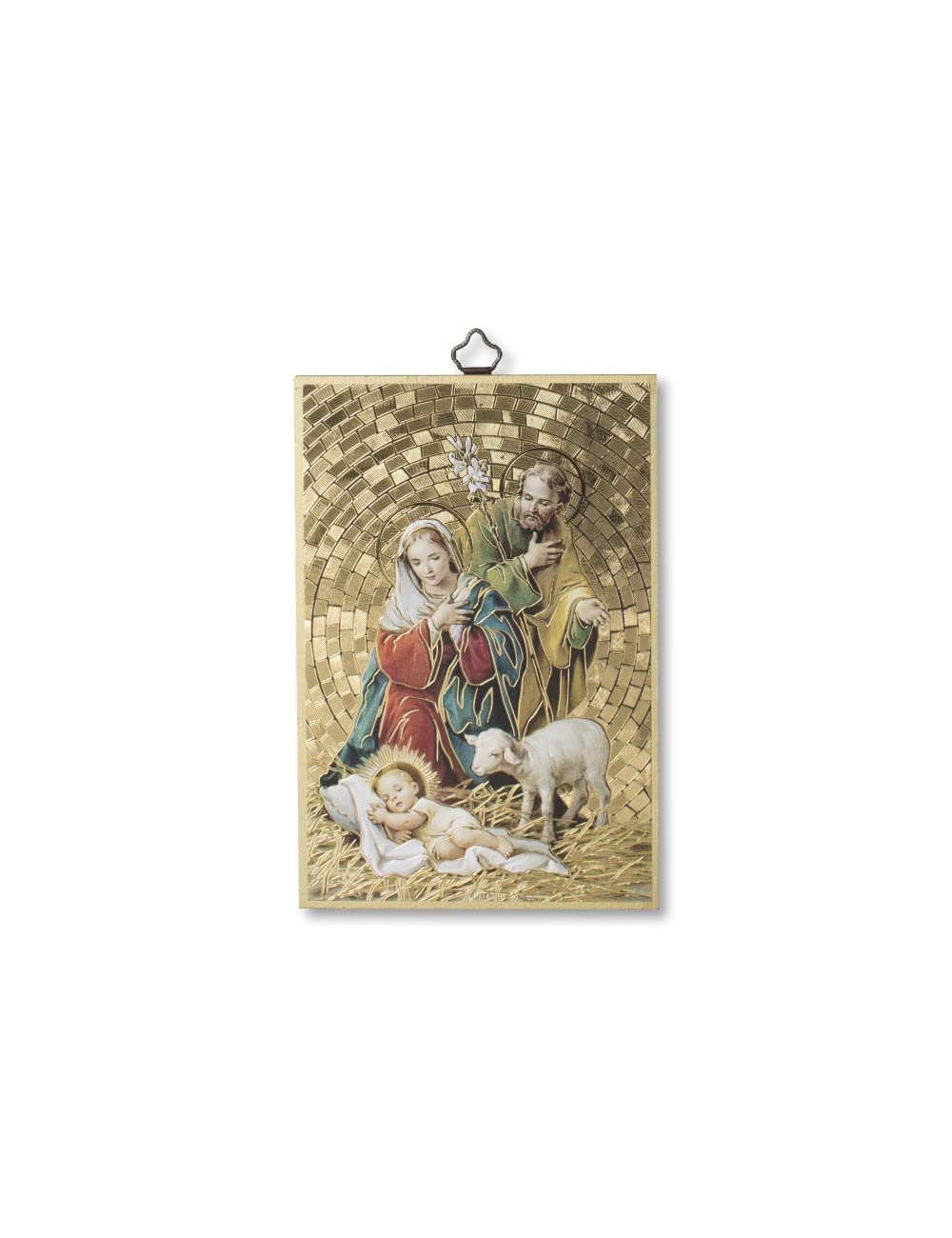 Fratelli Bonella | Quadro Sacro su legno MDF di pioppo 6mm del Sacro Cuore di Gesù e il Cuore Immacolato di Maria f.to 15x20 cm | Made in Italy