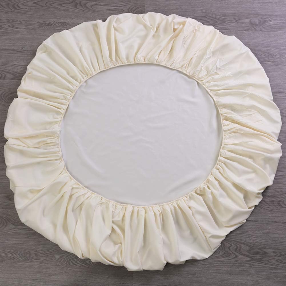 Waterproof Fitted Sheet 18" Extra Deep Mattress Cover Protector King Size Pad Cover Cream