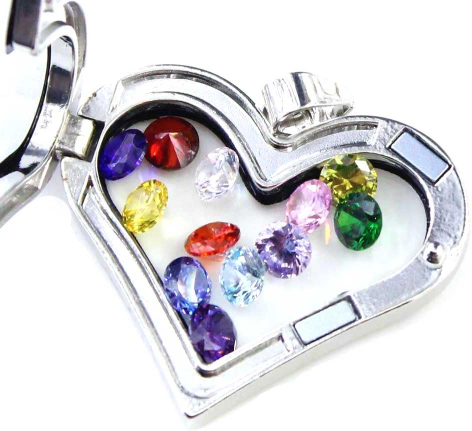 Wholesale 24PCS Crystal Glass Zircon Round 5MM Birthstones Floating Charms Bulk for Living Memory Locket Necklace - Image 4