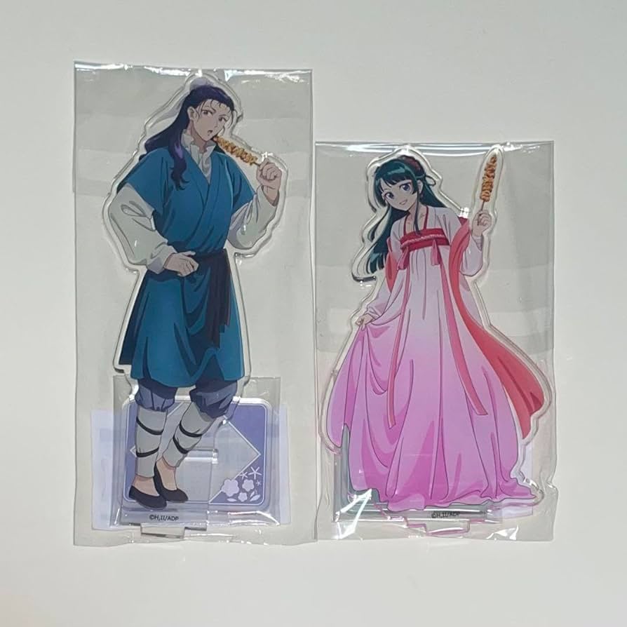 まるくじ☆薬屋のひとりごと　吉01•02☆猫猫&壬氏アクリルスタンド Amazon.co.jp: 薬屋のひとりごと 猫猫 壬氏 まるくじ 街歩き