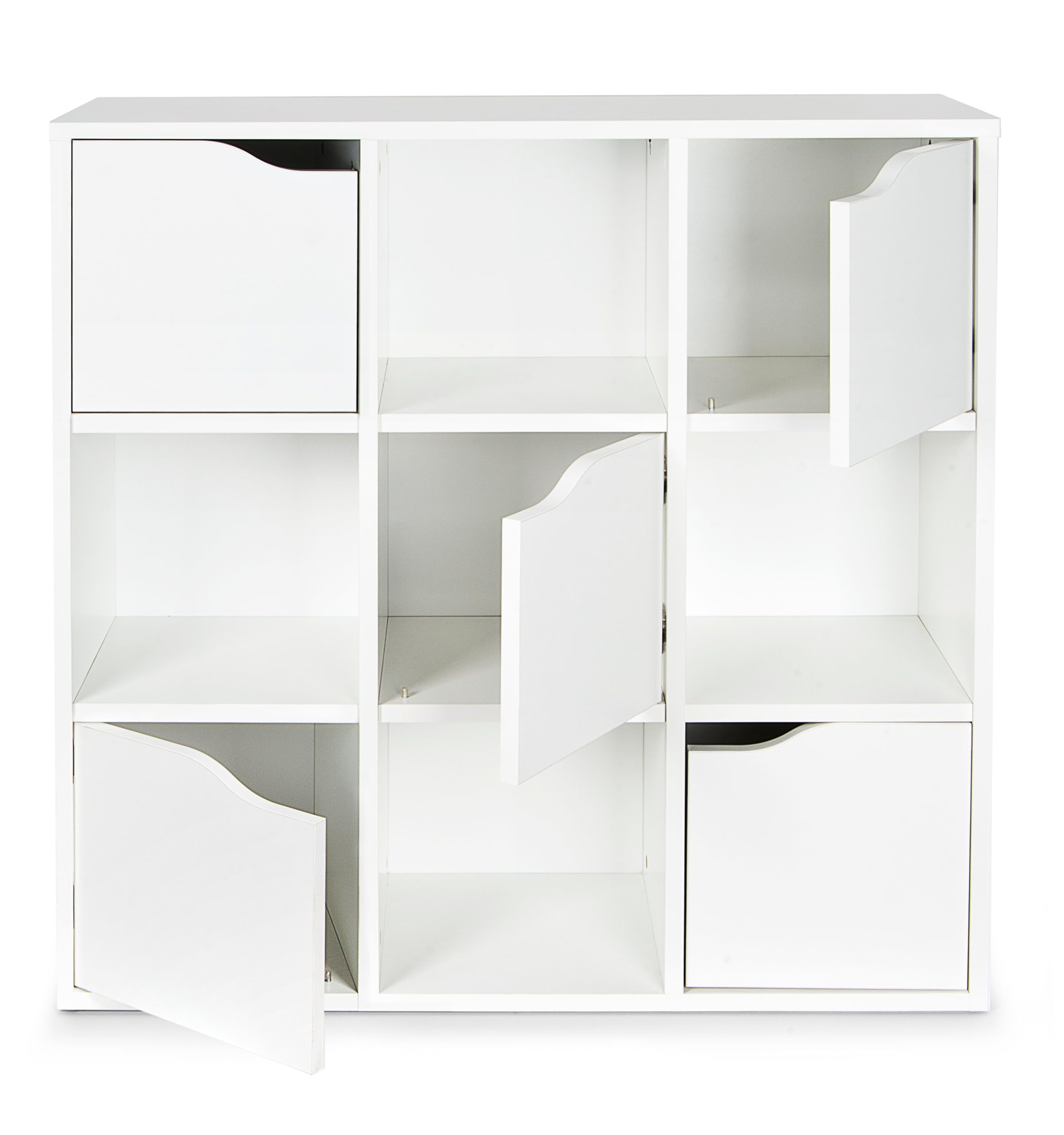 Boekenkast Lisbon | 156 x 34 x 220 cm | Walnut White-design - Modern, Design Temahome